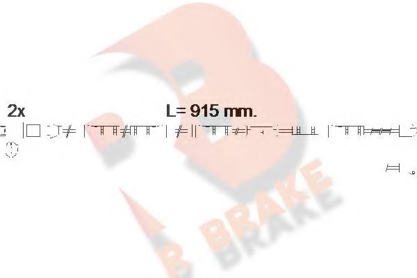 610557RB R+BRAKE Brake System Warning Contact, brake pad wear
