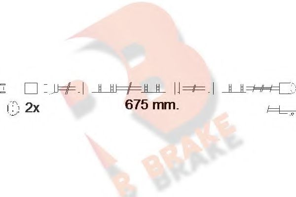 610561RB R+BRAKE Bremsanlage Warnkontakt, Bremsbelagverschleiß