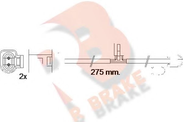 610565RB R+BRAKE Warning Contact, brake pad wear