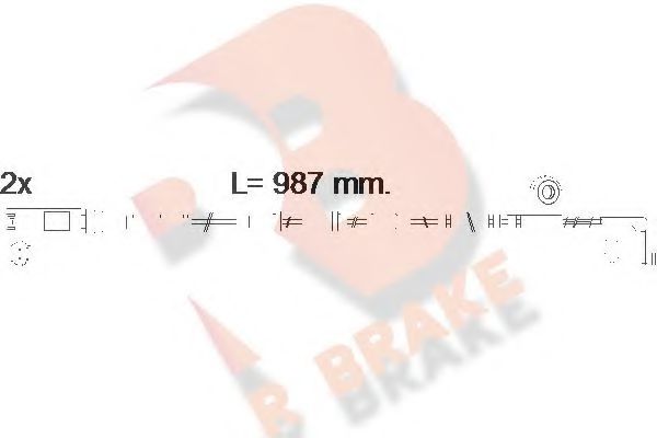 610571RB R+BRAKE Сигнализатор, износ тормозных колодок