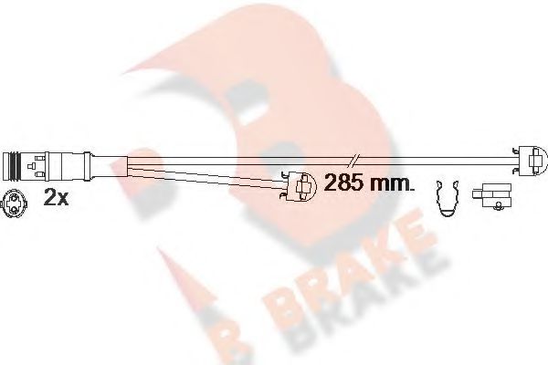 610614RB R+BRAKE Brake System Warning Contact, brake pad wear