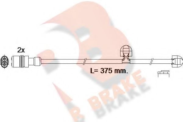 610615RB R+BRAKE Brake System Warning Contact, brake pad wear