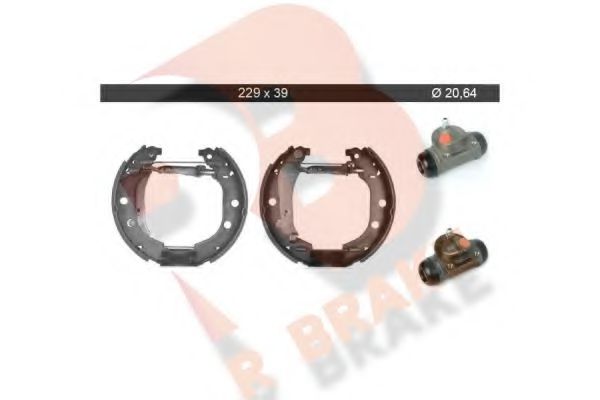 79RBKT0044 R+BRAKE Bremsanlage Bremsbackensatz