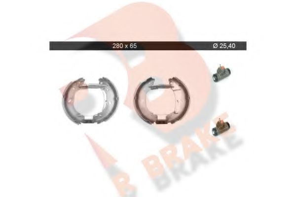 79RBKT0083 R+BRAKE Brake System Brake Shoe Set