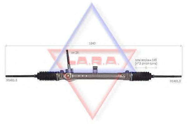 190048 LARA Cable, parking brake