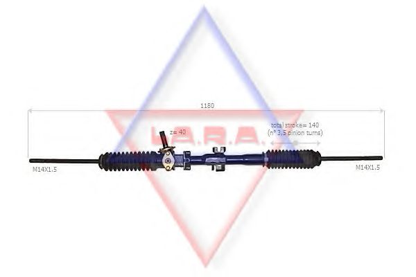 400010 LARA Deflection/Guide Pulley, v-ribbed belt