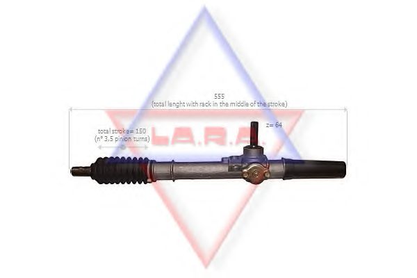 400501 LARA Exhaust System Exhaust Pipe