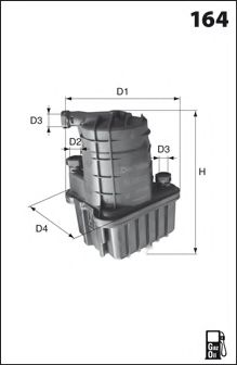 LFDF151 LUCAS+FILTERS Система подачи топлива Топливный фильтр