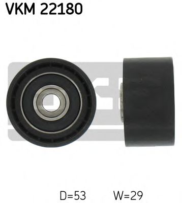 VKM 22180 SKF Belt Drive Deflection/Guide Pulley, timing belt