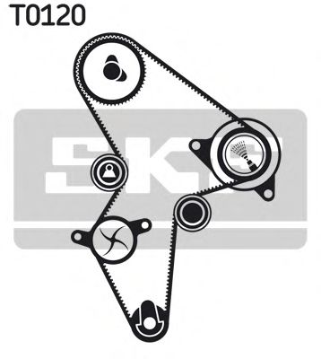VKMC 03120 SKF Belt Drive Deflection/Guide Pulley, timing belt