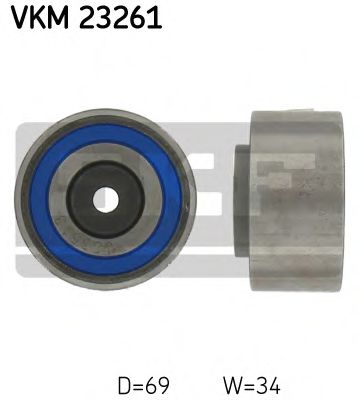 VKM 23261 SKF Паразитный / Ведущий ролик, зубчатый ремень
