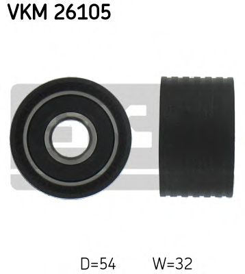 VKM 26105 SKF Deflection/Guide Pulley, timing belt