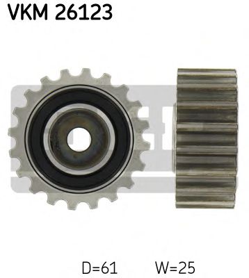 VKM 26123 SKF Deflection/Guide Pulley, timing belt