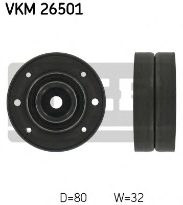 VKM 26501 SKF Belt Drive Deflection/Guide Pulley, timing belt