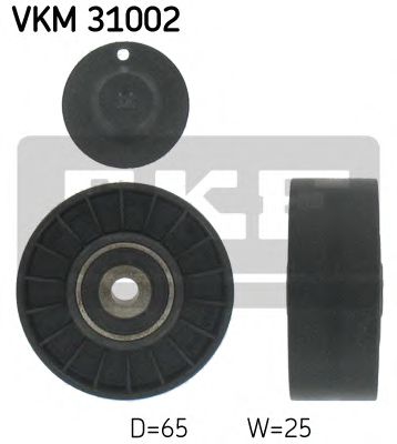 VKM 31002 SKF Deflection/Guide Pulley, v-ribbed belt