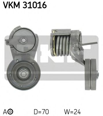 VKM 31016 SKF Натяжной ролик, поликлиновой  ремень