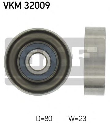 VKM 32009 SKF Deflection/Guide Pulley, v-ribbed belt