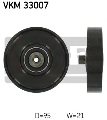 VKM 33007 SKF Deflection/Guide Pulley, v-ribbed belt
