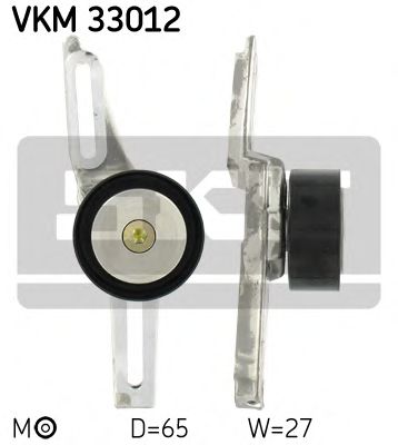 VKM 33012 SKF Tensioner Pulley, v-ribbed belt