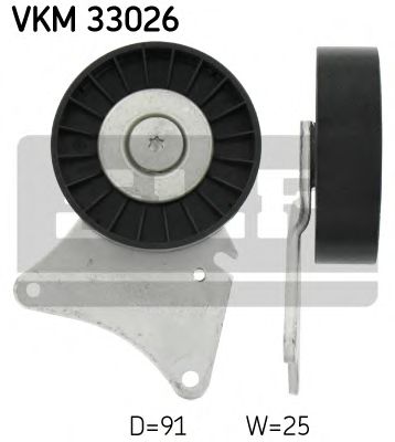 VKM 33026 SKF Deflection/Guide Pulley, v-ribbed belt