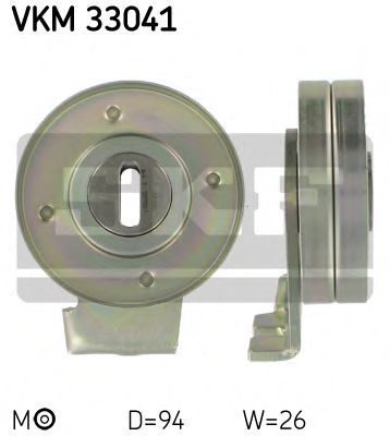 VKM 33041 SKF Tensioner Pulley, v-ribbed belt