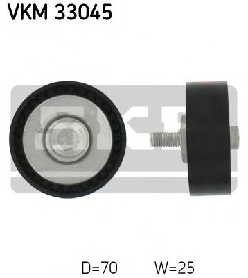 VKM 33045 SKF Deflection/Guide Pulley, v-ribbed belt