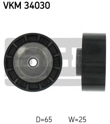 VKM 34030 SKF Belt Drive Deflection/Guide Pulley, v-ribbed belt
