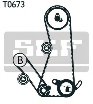 VKMA 95015 SKF Belt Drive Timing Belt Kit