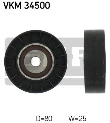 VKM 34500 SKF Deflection/Guide Pulley, v-ribbed belt