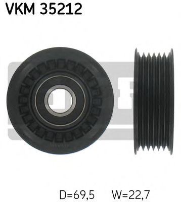 VKM 35212 SKF Deflection/Guide Pulley, v-ribbed belt