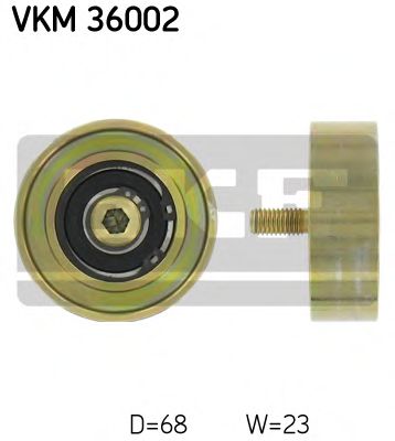 VKM 36002 SKF Deflection/Guide Pulley, v-ribbed belt