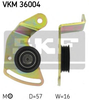 VKM 36004 SKF Tensioner Pulley, v-ribbed belt