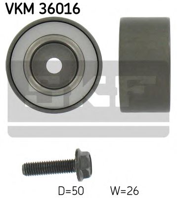 VKM36016 SKF Deflection/Guide Pulley, v-ribbed belt