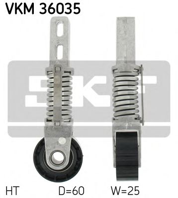 VKM 36035 SKF Tensioner Lever, v-ribbed belt