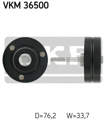 VKM 36500 SKF Deflection/Guide Pulley, v-ribbed belt