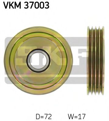 VKM 37003 SKF Deflection/Guide Pulley, v-ribbed belt