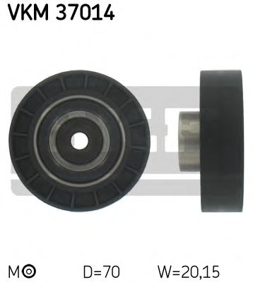 VKM 37014 SKF Tensioner Pulley, v-ribbed belt