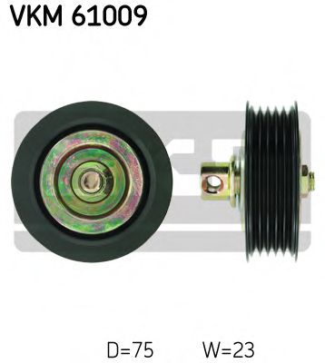 VKM 61009 SKF Deflection/Guide Pulley, v-ribbed belt