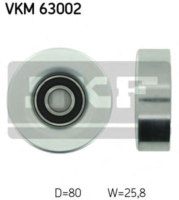 VKM 63002 SKF Deflection/Guide Pulley, v-ribbed belt