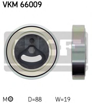 VKM 66009 SKF Натяжной ролик, поликлиновой  ремень