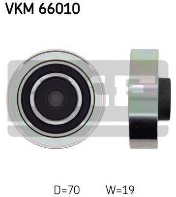 VKM 66010 SKF Deflection/Guide Pulley, v-ribbed belt