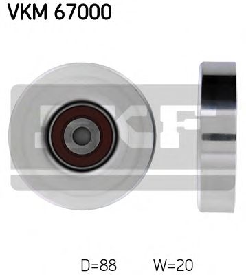 VKM 67000 SKF Deflection/Guide Pulley, v-ribbed belt