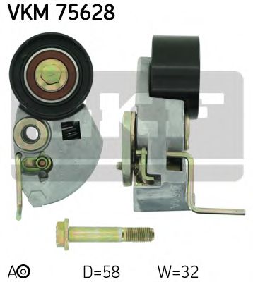 VKM 75628 SKF Tensioner Pulley, timing belt