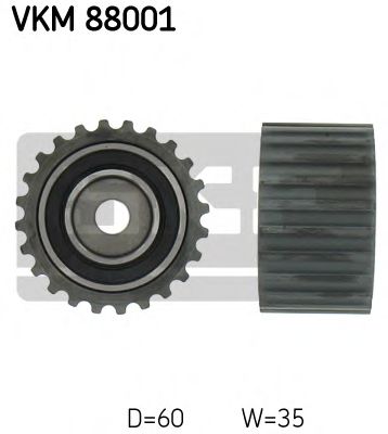 VKM 88001 SKF Deflection/Guide Pulley, timing belt