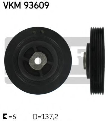 VKM 93609 SKF Belt Drive Belt Pulley, crankshaft