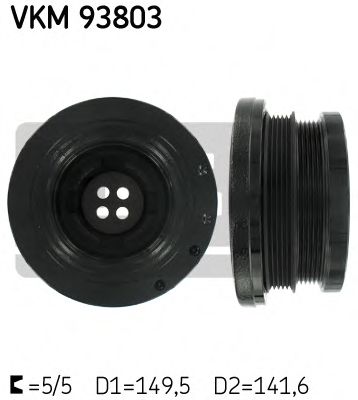VKM 93803 SKF Belt Pulley Set, crankshaft