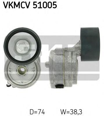 VKMCV 51005 SKF Belt Tensioner, v-ribbed belt