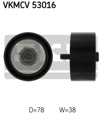 VKMCV 53016 SKF Deflection/Guide Pulley, v-ribbed belt