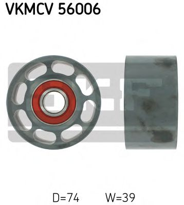 VKMCV 56006 SKF Deflection/Guide Pulley, v-ribbed belt
