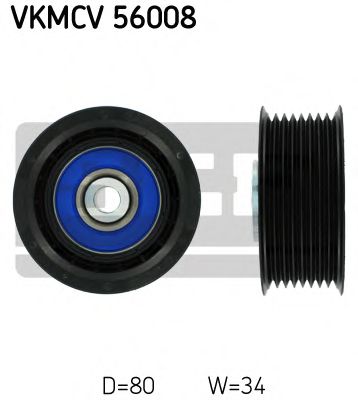 VKMCV 56008 SKF Belt Drive Deflection/Guide Pulley, v-ribbed belt